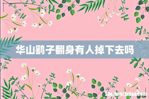 华山鹞子翻身有人掉下去吗