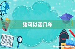 猪可以活几年