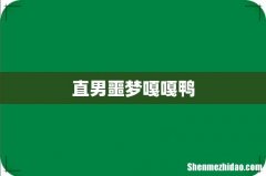 直男噩梦嘎嘎鸭