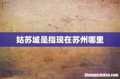 姑苏城是指现在苏州哪里