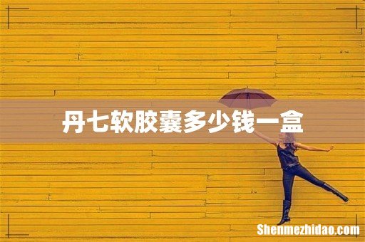 丹七软胶囊多少钱一盒