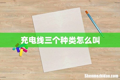 充电线三个种类怎么叫