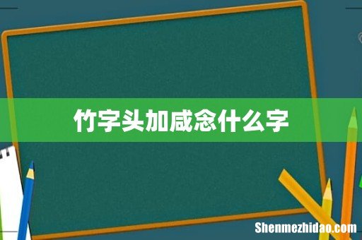 竹字头加咸念什么字