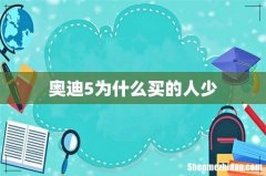 奥迪5为什么买的人少