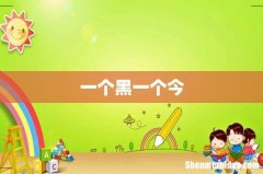 一个黑一个今
