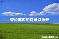 智齿那边的肉可以舔开