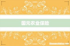国元农业保险