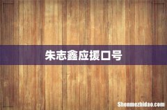 朱志鑫应援口号