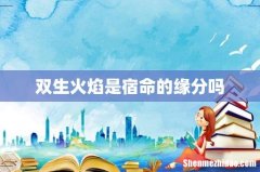 双生火焰是宿命的缘分吗
