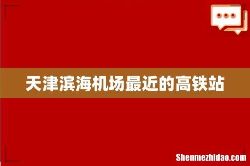 天津滨海机场最近的高铁站