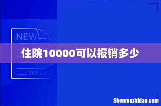 住院10000可以报销多少