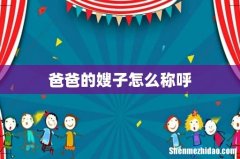 爸爸的嫂子怎么称呼
