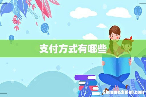支付方式有哪些