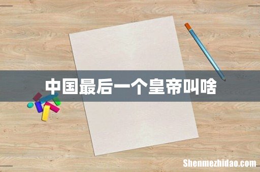 中国最后一个皇帝叫啥