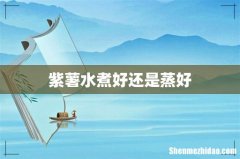 紫薯水煮好还是蒸好