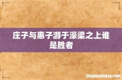 庄子与惠子游于濠梁之上谁是胜者