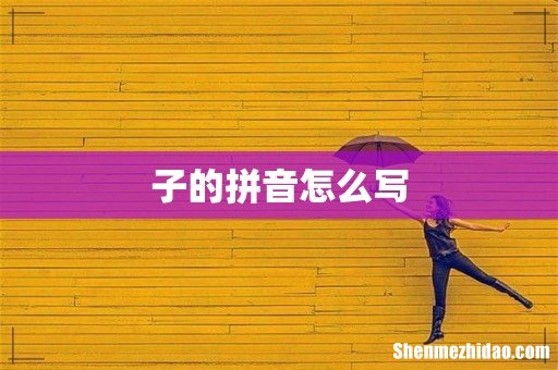 子的拼音怎么写