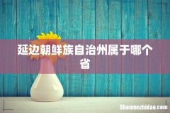 延边朝鲜族自治州属于哪个省