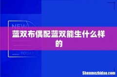 蓝双布偶配蓝双能生什么样的