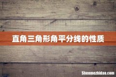 直角三角形角平分线的性质