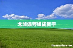 戈加偏旁组成新字