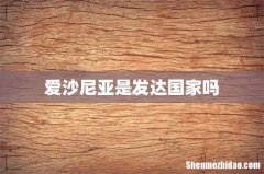 爱沙尼亚是发达国家吗