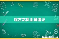 喀左龙凤山导游证