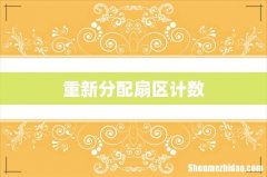 重新分配扇区计数