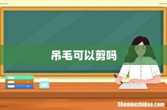 吊毛可以剪吗