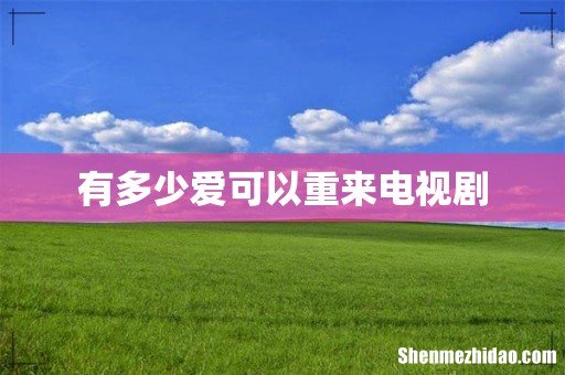 有多少爱可以重来电视剧