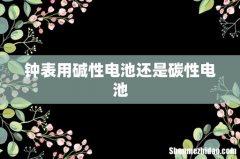 钟表用碱性电池还是碳性电池