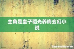 主角是皇子韬光养晦玄幻小说