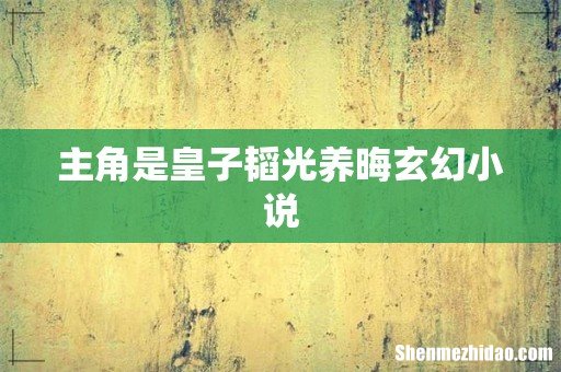 主角是皇子韬光养晦玄幻小说
