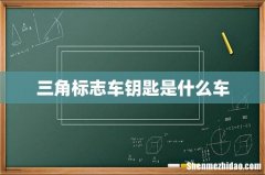 三角标志车钥匙是什么车