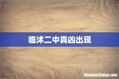 临沭二中真凶出现