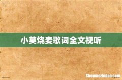 小莫烧麦歌词全文视听