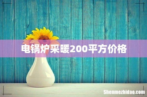 电锅炉采暖200平方价格