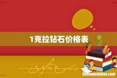 1克拉钻石价格表