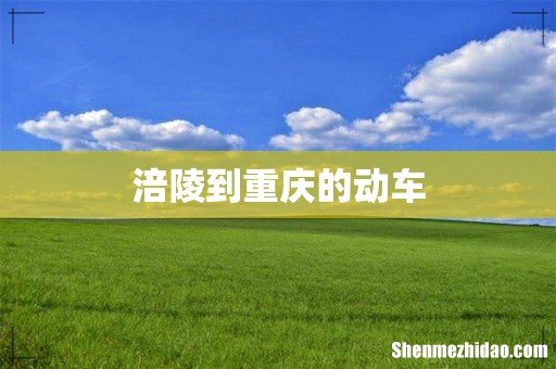 涪陵到重庆的动车