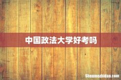 中国政法大学好考吗