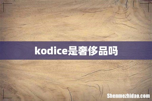 kodice是奢侈品吗