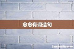念念有词造句
