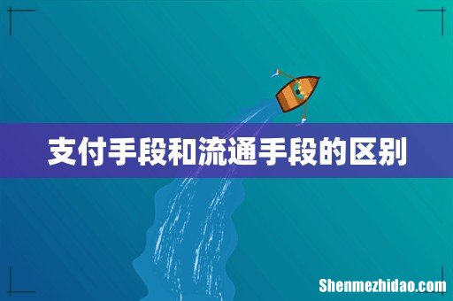 支付手段和流通手段的区别