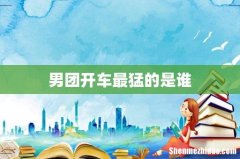男团开车最猛的是谁