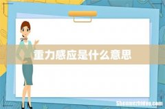 重力感应是什么意思