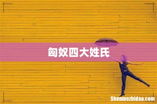 匈奴四大姓氏