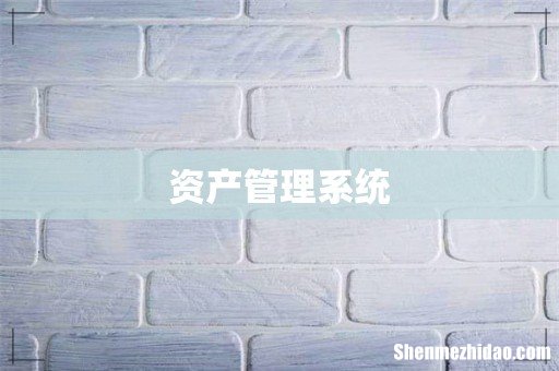 资产管理系统