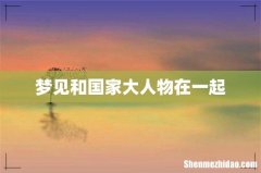 梦见和国家大人物在一起