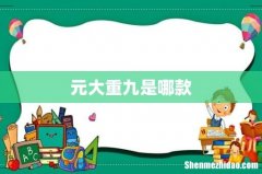 元大重九是哪款