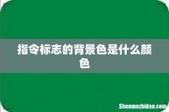 指令标志的背景色是什么颜色